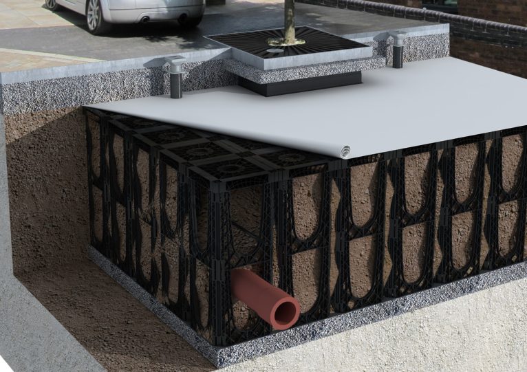 Ochrona korzeni drzew - system antykompresyjny